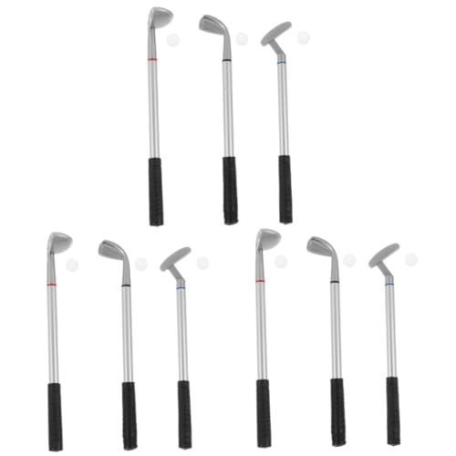 Ipetboom 9 Sätze Golfstift Golf-Marker-Hut-Clip lustiges golf Karte Gadgets Zubehör zappeln golfgeschenke golf Kugelschreiber für den Schreibtisch Kugelschreiber geschenkt PVC von Ipetboom