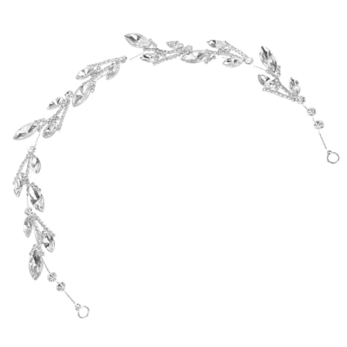 Ipetboom Zirkonia Braut Stirnband Funkelnder Kopfschmuck Für Hochzeit Silber Ts1479 Stirnband Sets Braut Haarranken von Ipetboom