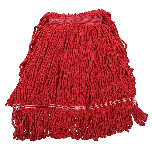 Ipetboom Mopp-Ersatzkopf Pole Vakuum Schaum Nachfüllung Wischkopf ersetzen und Eimer Heavy duty mop refill staubnasser Wischkopf Wischpad aus Baumwollgarn Austausch des Moppkopfes rot von Ipetboom