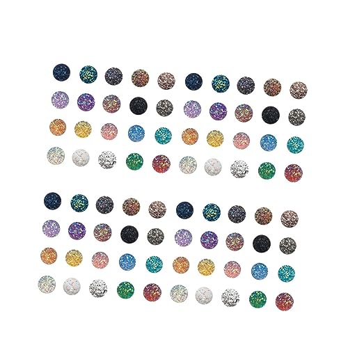 Ipetboom Schmuck 100 Stk Ohrstecker für Ohrstecker transparent Harzschmuck bastelbedarf stuck Strasssteine ohrringe runde Cabochons Schmuckzubehör selber machen flacher Bohrer Erz von Ipetboom