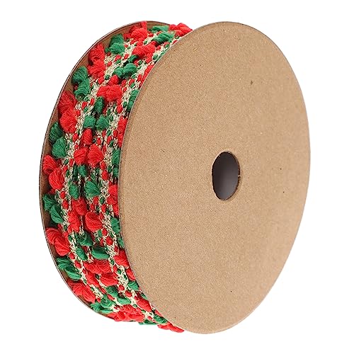 Ipetboom Weihnachtliches Dekorationsband Mit Pompons 10 Yards Geschenkband Für DIY Geschenkverpackungen Weihnachtsdekoration Und Bastelprojekte Und von Ipetboom