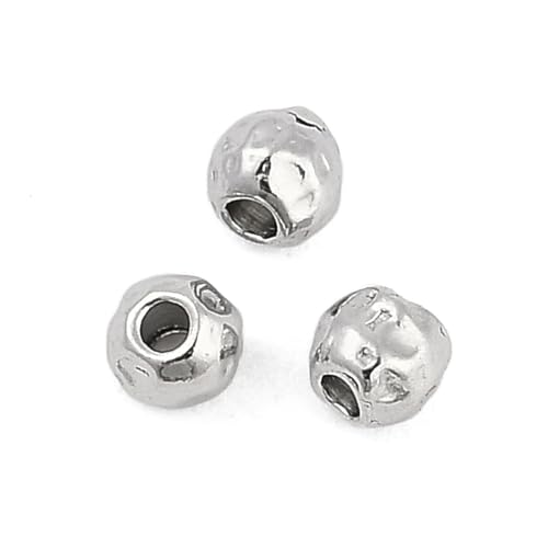 Ipotkitt 30 Stück 3 mm 316 Edelstahl runde lose Perlen Kugelform Metallperlen für DIY Schmuckherstellung Handwerk Armband Halskette Ohrringe Zubehör 1 mm Loch Ipotkitt 30 Stück 3 mm 316 Edelstahl runde lose Perlen Kugelform Metallperlen für DIY Schmuckherstellung Handwerk Armband Halskette Ohrringe Zubehör 1 mm Loch von Ipotkitt