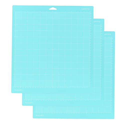 3 Stück 12 x 12 Zoll Ersatz-Schneidematte, selbstklebende, rutschfeste Schneidematten mit Gitter, kompatibel mit der Schneidemaschine Silhouette Cameo Explore Plotter Machine von Irfora