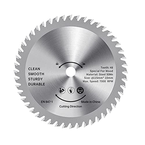 Irfora 115 mm Kreissägeblatt TCT Holzschneider legierter Stahl 48 Zähne Hartmetall-Fertigsägen für die Holzbearbeitung Holzschnitt glatter Schnitt 1-1/4 Zoll (32 mm) Dorn von Irfora