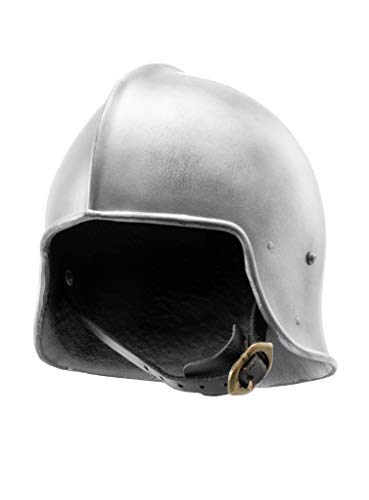 Iron Fortress Offener Schaller - Helm aus Polyurethan (PU) - Söldner - LARP, Mittelalter Fantasy & Cosplay Rüstung von Iron Fortress