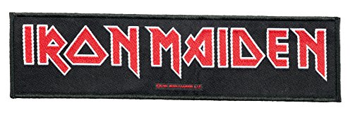 Unbekannt Iron Maiden Aufnäher - Logo - Iron Maiden Patch - Stripe Gewebt & Lizenziert !! von Iron Maiden