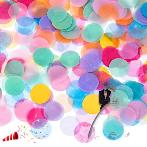 10000 pièces 2.5 cm confettis ronds de, confettis anniversaire, tooli art confetti, confettis biodegradables, confettis mariage, pour la Saint-Valentin, une fête, décoration de table, un anniversaire von Issimober