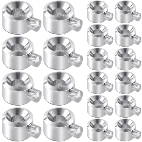 Isslly Quetschperlen für Schmuckherstellung, silberfarbener loser Perlenstopper, zylindrische Positionierungs-Abstandshalter, Metall-Schmuck, DIY-Zubehör für Armband, Halskette, 3 mm, 20 Stück von Isslly