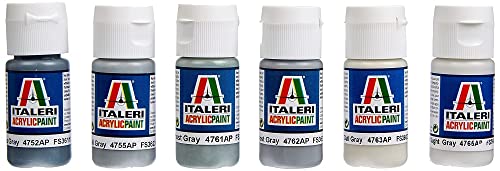 Italeri 510000431 - Acryl Set Modern USAF/U.S. Navy Flugzeug, 20 ml (6er Pack) von Italeri