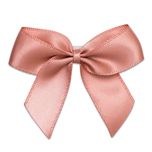 5 cm Satinschleife (Selbstklebend) 12 Stück - Rose Gold von Italian Options