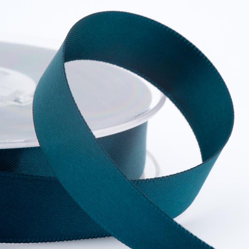 Italian Options Satinband, 10 mm breit x 25 m Rolle, Blaugrün von Italian Options