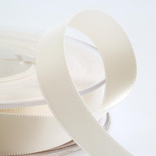 Italian Options Satinband, 10 mm breit x 25 m Rolle, elfenbeinfarben von Italian Options