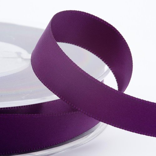 Italian Options Satinband, 25 mm breit x 25 m Rolle, Aubergine von Italian Options