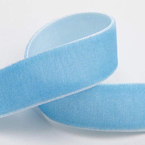 Samtband, 25 mm x 10 m, weiches Blau von Italian Options