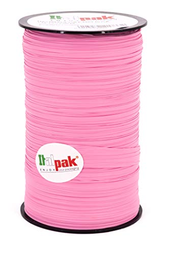 Italpak W068015125000 Polysilk Geschenkband, Dekoband, Schleife, Geschenkverpackung, Rosa, 12,5x50m von Italpak