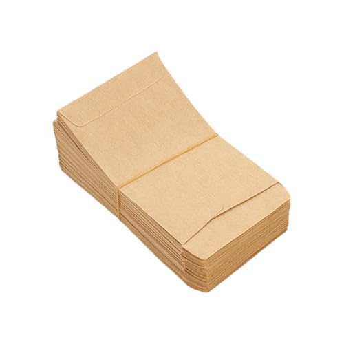 100 Stück/Set Kraftpapier-Münzschutzumschläge, 6 x 10 cm, Aufbewahrungsbeutel für Süßigkeiten und kleine Gegenstände, Schmuckverpackungen, braune Papierumschläge 100 Stück/Set Kraftpapier-Münzschutzumschläge, 6 x 10 cm, Aufbewahrungsbeutel für Süßigkeiten und kleine Gegenstände, Schmuckverpackungen, braune Papierumschläge von Itkcozcg
