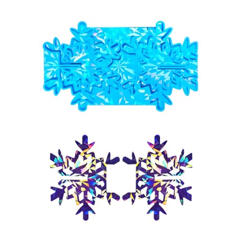 Itkcozcg Harzformen, Weihnachts-Kerzenhalter, Silikonform, zarte Schneeflocke, Kerzenhalter, Silikonform, Heimdekoration, Harzform von Itkcozcg