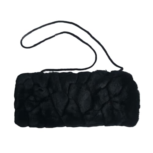 Itkcozcg Warmer Winter-Plüsch-Handmuff für Erwachsene, Kunstpelze, Handwärmer mit Tasche für Outdoor-Aktivitäten, Innenbereich, Büro, Armwärmer von Itkcozcg