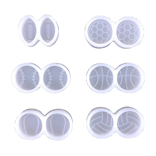 Ohrring-Silikonformen aus Epoxidharz, Gießformen für Schmuckherstellung, 6 Stück von Itkcozcg