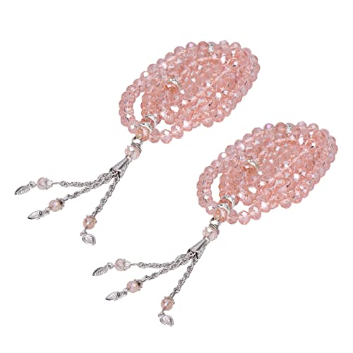 Muslimische Gebetsperlen, 2 Stück, Muslimische Gebetsperlen, 99 Perlen, Mihrab-Trenner, Anzahl, Exquisites Design, Tasbih-Gebetsperlen für die Handtasche (Rosa) von Itonash