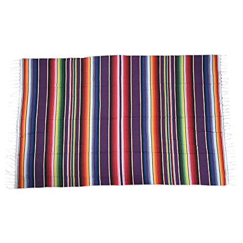 Iunipusy Mexikanische Leinen Tischdecke - Vielseitige und Anpassungsfähige mit traditionellem Saltillo-Serape-Design für Partys, Hochzeiten, Fiestas und Mehr - Pflegeleicht und Langlebig von Iunipusy