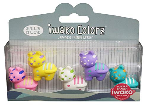 Iwako ColorZ Panda Puzzle Radiergummi von Iwako