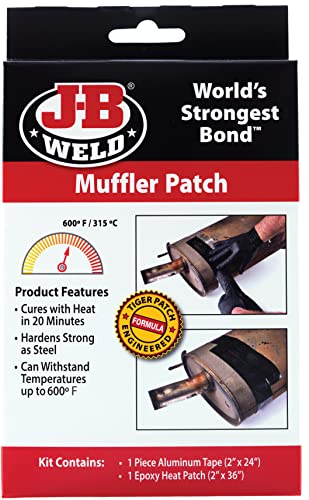 J-B Weld 39205 Reparaturflicken für Schalldämpfer und Auspuffrohre, Tiger Patch-Set, inklusive Aluminiumband von J-B Weld