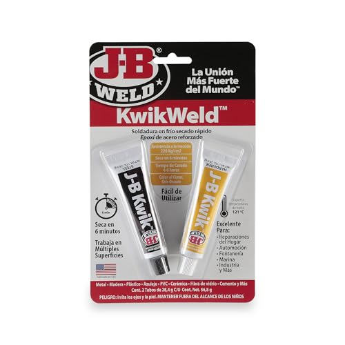 J-B Weld 8276SPA – Schweißen, sofort – kalt, verstärkter Stahl, schnelle Formel, Epoxid, kalte Formel, Reparaturen, verschiedene Oberflächen (56,8 g) von J-B Weld