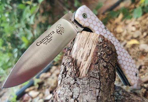 J&V CAMPERA - Klappmesser Taschenmesser Bushcraft Outdoor Messer Folding Knife, Klinge 8,5 cm, Handmade in Spain von J&V