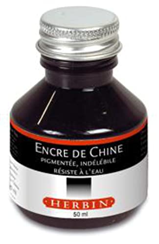 J.Herbin 11209T Chinatusche, 50 ml, schwarz von J.Herbin