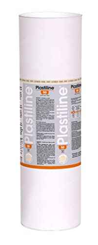 Plastiline 10150T – Plastiline-Tube – Modelliermasse, hohe Präzision – Modellieren, Schnitzen, Formen – Härtegrad 50 (weich) – 10 kg – elfenbeinfarbener Farbton. Hergestellt in Frankreich von J. Herbin