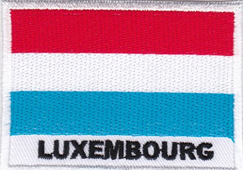 JAB Seller Aufnäher Bügelbild Aufbügler Iron on Patch Flagge Fahne Länder EU Europaelt Diverse Nationen (Luxemburg) von JAB Seller