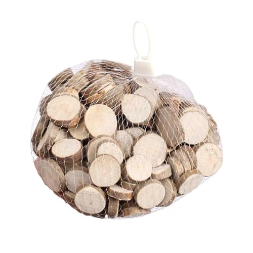 Jackanna diy dekorative kleine runde Holzstücke, natürliche Mini-Sticks, DIY-Basteln, Heimdekoration, Foto-Requisiten (2~3cm rundes Holzstück) von JACKANNA