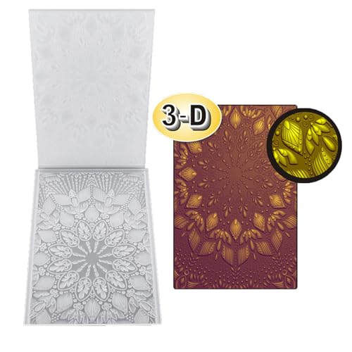 3D-Blumen-Prägeschablone aus Kunststoff, Prägeschablone für Weihnachtskarten, Scrapbooking, DIY-Album, Dekor, Prägeschablonen für Kartenherstellung von JAGTRADE