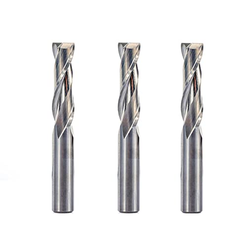 1 stück 2 Flöte Hartmetall Schaftfräser 6 MM Schaft Wolfram Maschine Flachfräser Werkzeuge Für Aluminium Holz Schneiden Spirale Schaftfräser-1 Stück 6x22mm von JAINGU