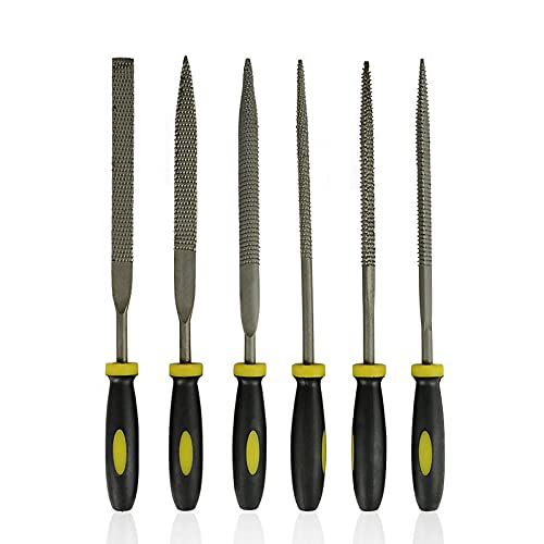 6 stücke Mini Metall Raspeln Nadeldateien Set 3x140mm 4x160mm 5x180mm Raspelnadel Anmeldung Werkzeug Holz Carving Tools Diamant Nadel Datei Set-_6 stücke 3x140mm. von JAINGU