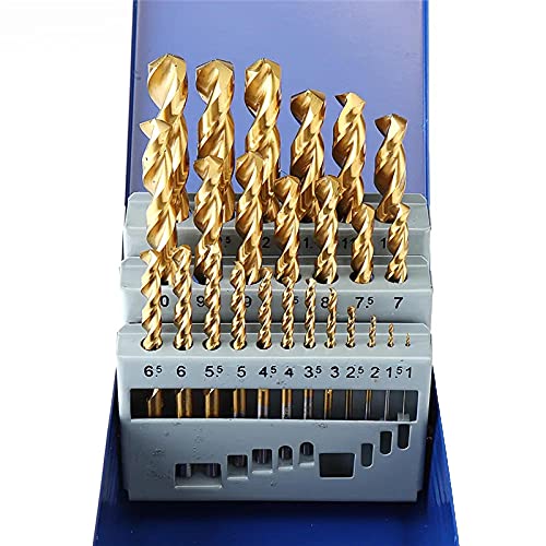 M42 8% Hohe Kobalt HSS Titan beschichtete Twist Bohrer Set Industrial Grad 25pcs 1-13mm für 304 Edelstahlbohrungen von JAINGU