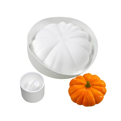 Ha110ween Kürbis-Kerzenformen, Silikon, 3D-Formen-Set, Ornament, Basteln, Formen für Thanksgiving, Ornament, 2 Stück von JAMNGHB