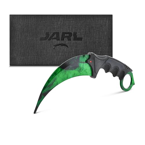 JARL Karambit CS GO Knife - CSGO Karambit Messer aus Edelstahl - Geschenk für CS:GO-Fans mit Premium-Box - Sammlermesser (Gamma) von JARL