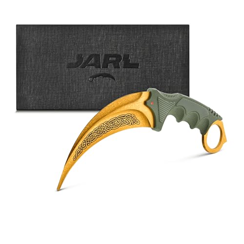 JARL Karambit CS GO Knife - CSGO Karambit Messer aus Edelstahl - Geschenk für CS:GO-Fans mit Premium-Box - Sammlermesser (Lore) von JARL