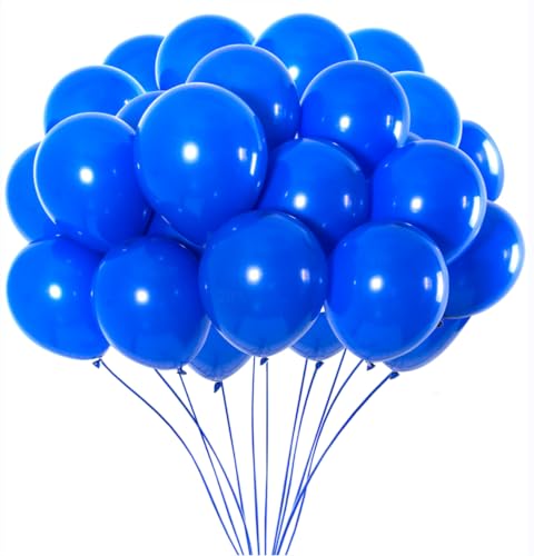 JARTTY Blaue Luftballons Blau 100 Stück 12 Zoll Dunkelblau Helium Latex Ballons Hochzeits Babyparty Jubiläumsfeiern Party Deko von JARTTY