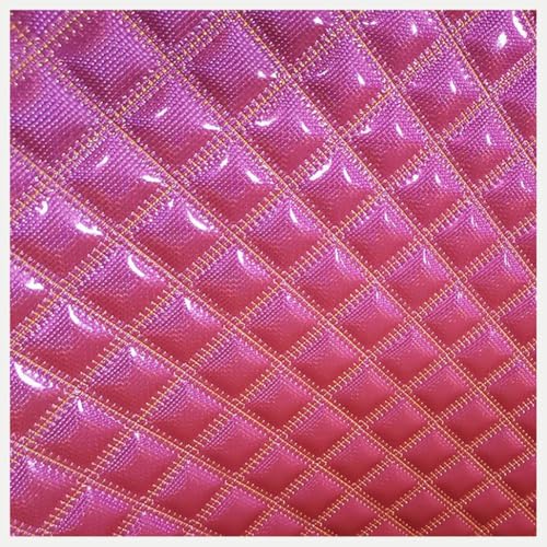 JAVALLIM Kunstleder Lederkonzept Kunstleder Polsterstoff Gesteppt Kaschiert Meterware Möbelstoff Dekostoff(Colour: Pink, Size: 1.55x1m/61x39.4inch(Pink,1.55X1m) von JAVALLIM