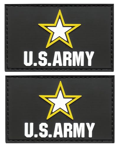 Aufnäher mit USA-Armee-Flagge, taktischer Militäraufnäher, PVC-Gummi, Klettverschluss für Hüte, taktische Taschen, Jacken, Kleidung, Team-Militär-Patch, 2 Stück von JAVD