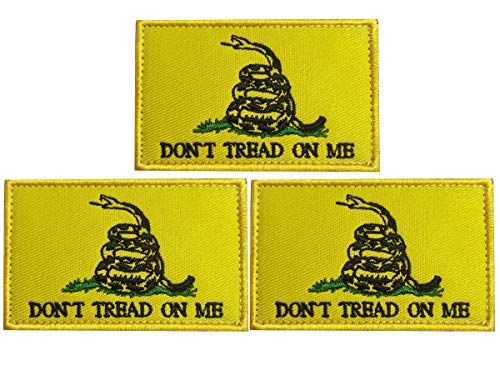 JAVD Gadsden Flaggen-Aufnäher "Don't Tread On Me", für Hüte, Taschen, Militäruniform, taktische Tasche, Jacke, Team, Weste, Mütze, Rucksack, Rucksack usw. von JAVD