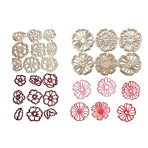 JAWSEU 2 PCS Stanzschablone Hintergrund, Grußkarte Metall Stanzformen, Prägeschablone Prägefolder Schablone für DIY Album Papier Karten Umschlag Scrapbooking Handwerk von JAWSEU