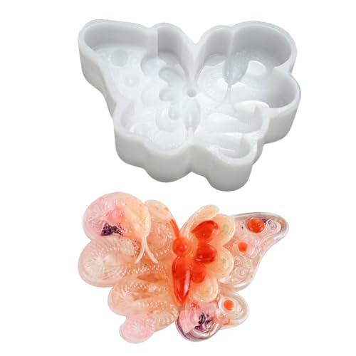 3D Silikonform Kerzenformen Schmetterling Epoxidharz Kerzen Gießform DIY Seifenform Resin Candle Mold 3D Kerzen Silikonformen Kerzenformen Harz Gießen Kerzenform für Fondant Duftkerzen Seife von JAWSEU