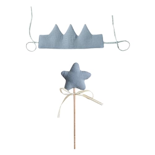 JAWSEU Geburtstagsrequisiten Hut und Banner, Partybedarf für Kindergeburtstage Erinnerungsfotorequisiten-Set von JAWSEU