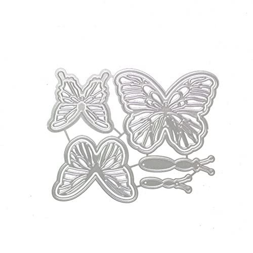 Schmetterling Metallstanzformen Schmetterling Stanzformen Metallschablonen 3D Schmetterling Blumen Metall Stanzformen Für Die Kartenherstellung Prägewerkzeug Schablone Scrapbooking DIY Basteln von JAWSEU