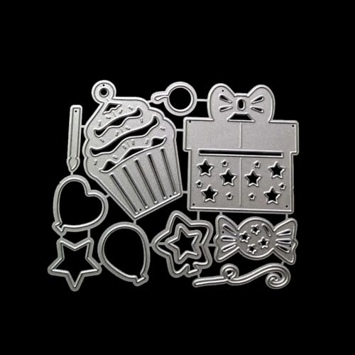 Stanzformen für Kartenherstellung, Weihnachten Stanzformen Metall Scrapbooking Stanzformen für DIY Weihnachten Dekor Papierhandwerk von JAWSEU