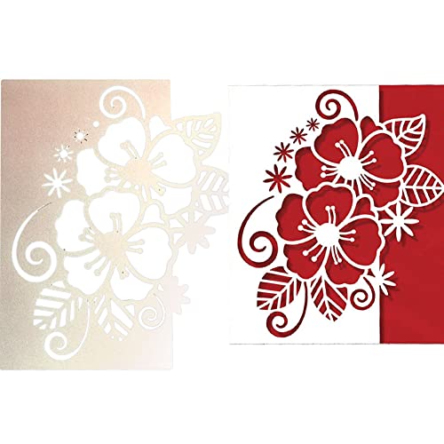 Weihnachten Stanzschablonen Stanzbögen Weihnachten Spitze Rahmen Stanzformen Weihnachtsblumen Stanzformen Metall Prägeschablonen Stanzformen für DIY Scrapbooking Karten Handwerk Geschenk von JAWSEU